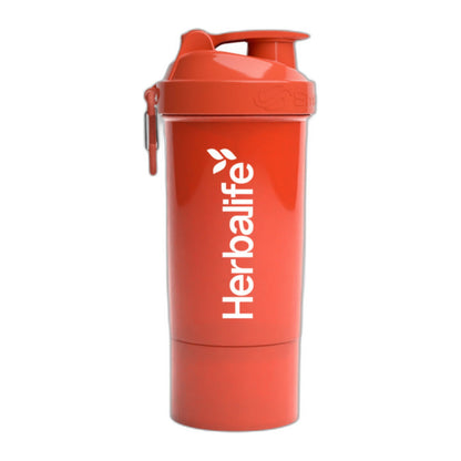 Herbalife Neon Shaker 600ml — Röd